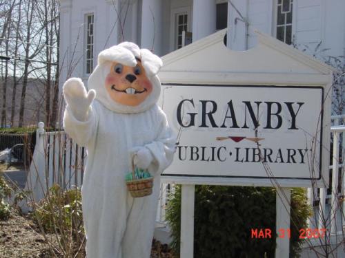 TAB has invited the Easter Bunny to Hide Some Eggs at the Granby Library!